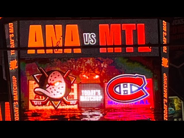 Canadiens @ Ducks (2/2/25): Intro and Starting Lineup