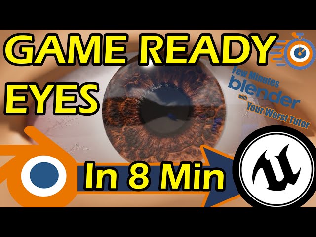 Game Ready Eyes From Blender to Unreal | With a Shortcut