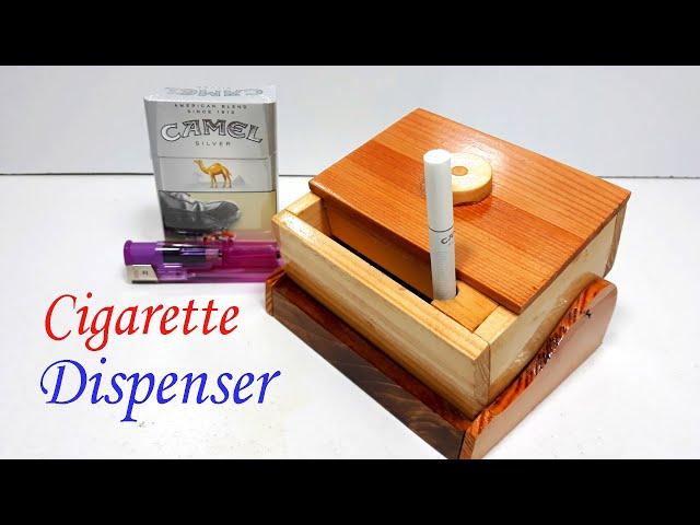 Make a Wooden Cigarette Dispenser - How to make Cigarette Dispenser From wood -  Wood Working