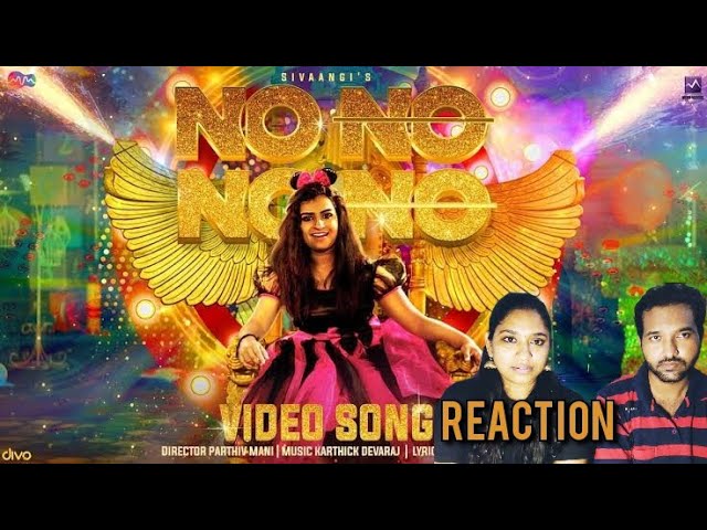 No No No No Video Song Reaction  |Sivangi | Tamil Couple Reaction | WHY Reaction