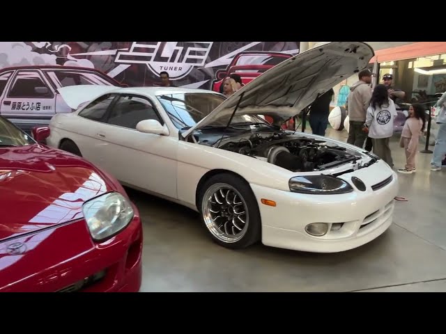 Supra n Jdm legends @EliteTuner  entrance of car show Orlando 2025 deezer land museum showcase