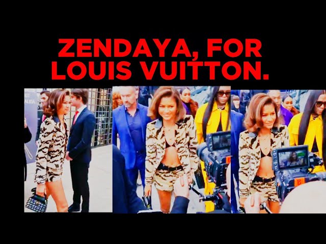 𝗨𝗦 𝗟𝗨𝗫𝗨𝗥𝗬 : 4𝗞. 60 𝗙𝗣𝗦. ZENDAYA, AT LOUIS VUITTON FASHION SHOW., IN PARIS.