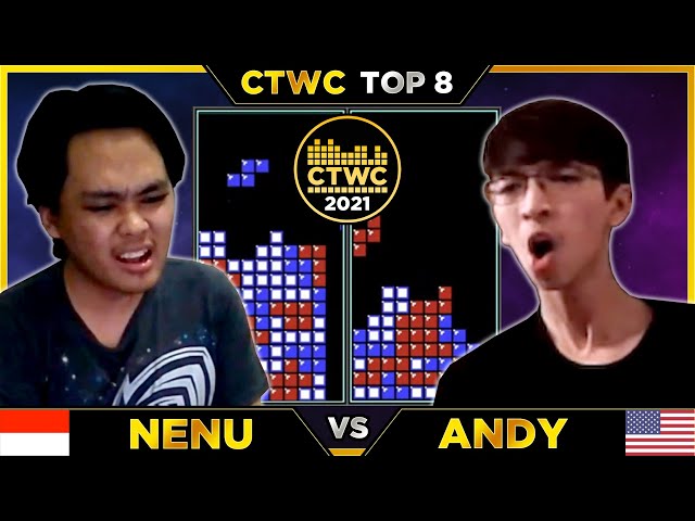 2021 CTWC Tetris Top 8 - Nenu vs. Andy - Tetris World Championship