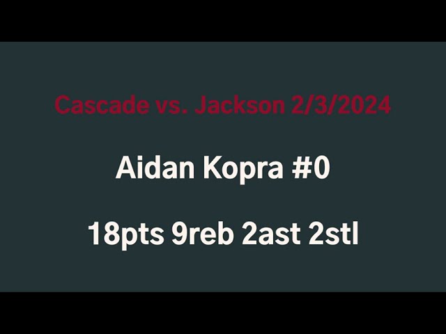 Cascade vs Jackson 2/3/2024