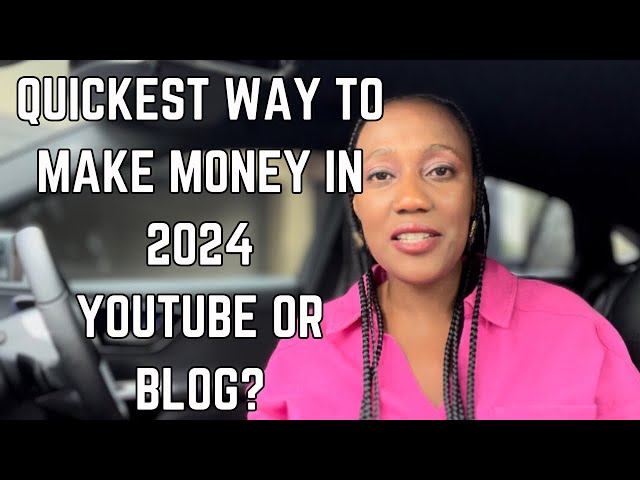 Fastest Way To Make Money Online In 2024 *Start A Youtube channel or blog*(Tried and tested methods)