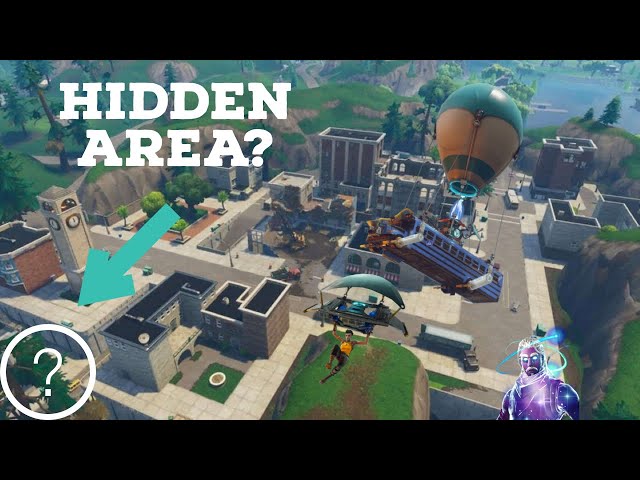 Secret hiding spot in Tilted Towers!