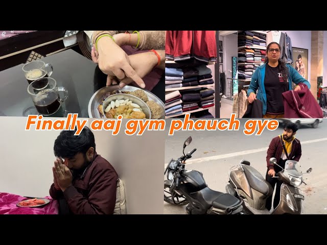 Finally aaj gym phauch gye🏋️🥸 #uncoveredsoulmates #dailyvlogs #gym #couplegoals #funny #love