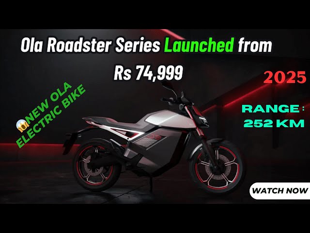 Ola Roadster X electric bike launched in India | OLA Roadster Price - Range, Colours , details...