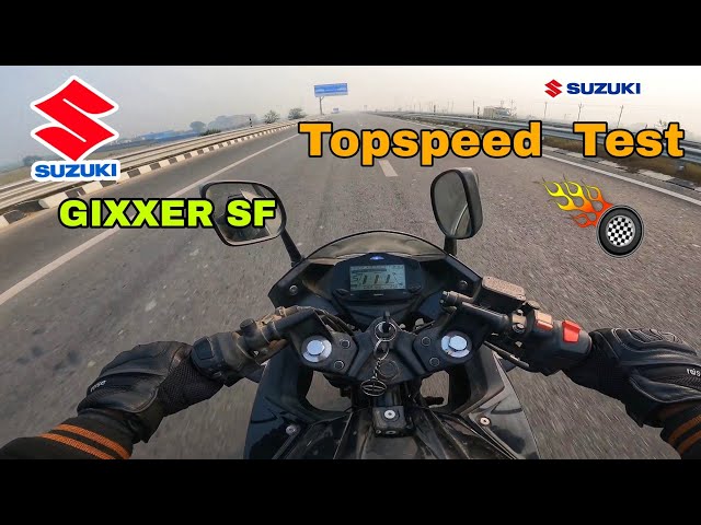 Gixxer Sf Top Speed Test || 1st Gear to 5th Gear || Gixxer SF Topspeed Test Shocking Result 127kmph