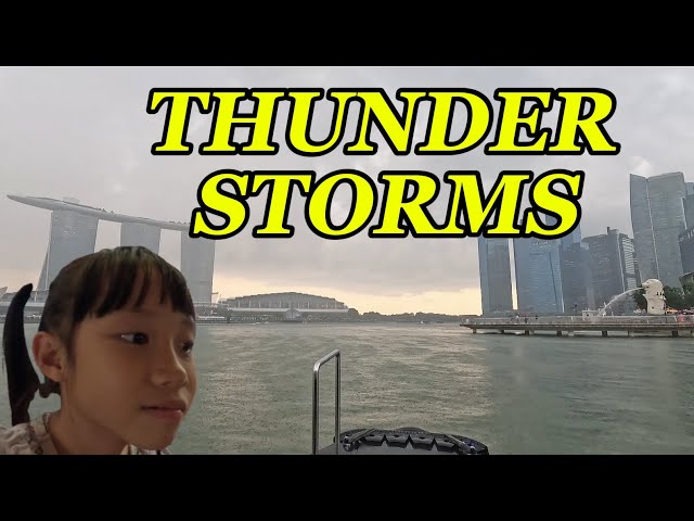 Singapore River Cruise in Heavy Rain – A First-Person Experience! 🌧️🚢