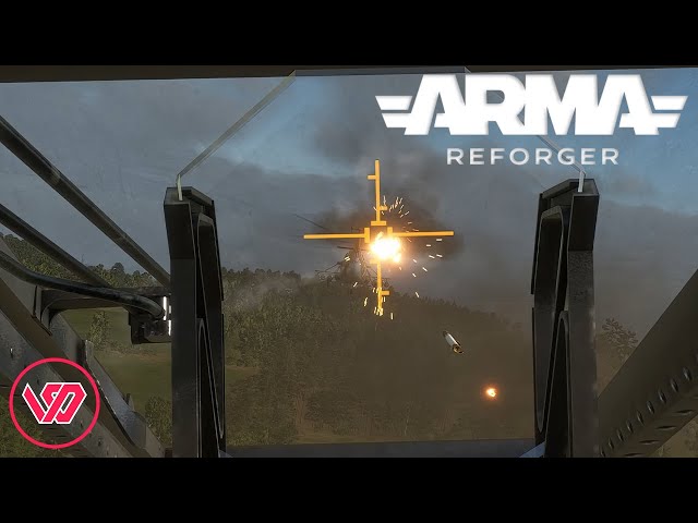 First Time on Attack Helicopters in Arma Reforger | #armareforger #helicopter