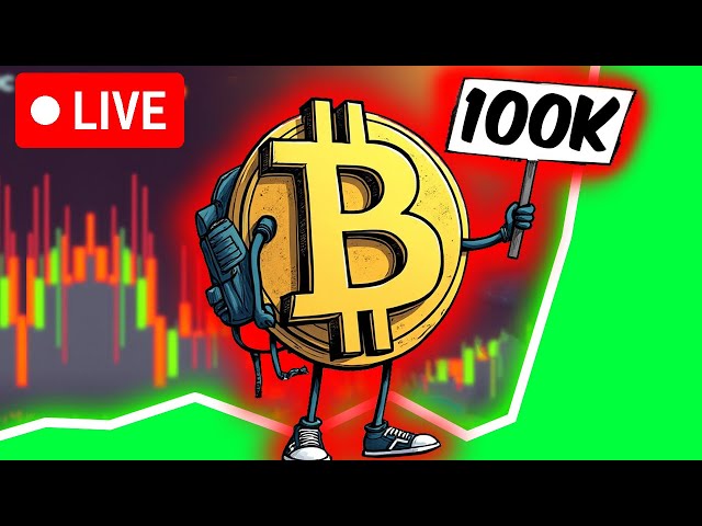 🔴 LIVE 24/7 Bitcoin 100k Livestream Wavetrend Alert & Rain Ambience