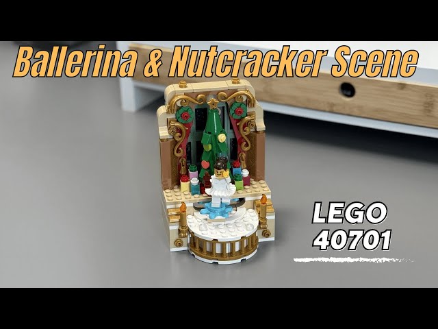 New LEGO Limited Edition GWP 40701 Ballerina & Nutcracker Scene - Speed Build & Review