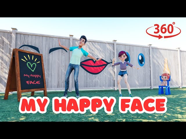 😊 My Happy Face! 👀👂👃👄✨ (360° Video – Look Around!)