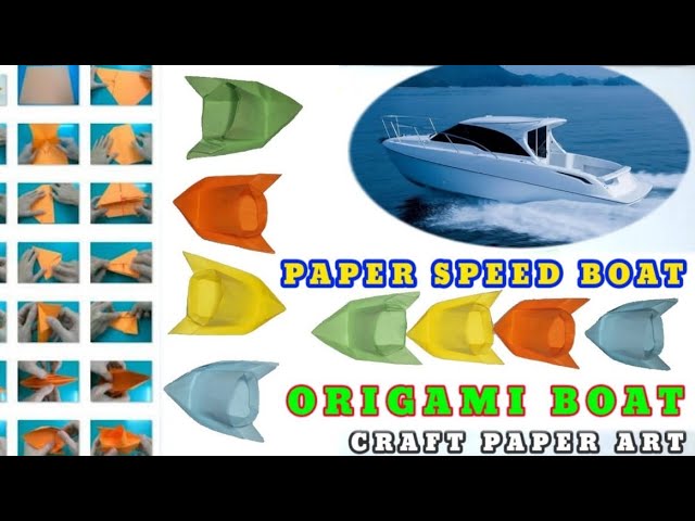 Paper Speed Boat | How to Make A Paper Boat | Origami Boat @CRAFT PAPER ART