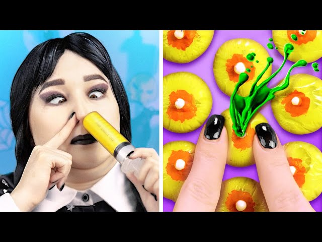 What?! Snotty Pimples 😖*Terrifying Crafts with Thing and Wednesday*