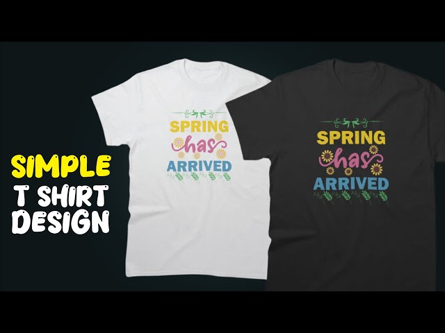 simple t shirt design | Adobe Illustrator CC