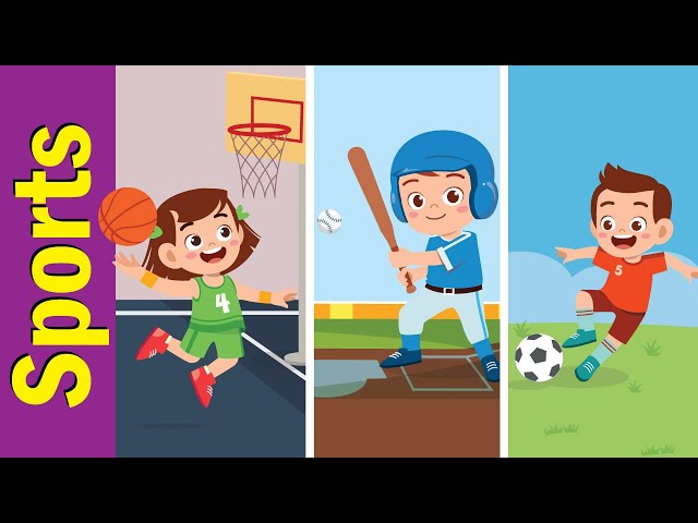 Sports & Sports Verbs Vocabulary Chant for Children | English Vocabulary | Fun Kids English