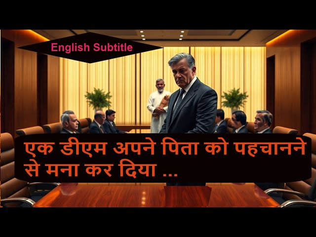 एक डीएम अपने पिता को पहचानने से मना कर दिया I English Subtitle