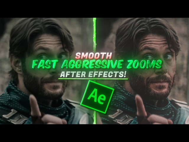 Smooth Fast Aggressive Zooms Tutorial For your Edits! | After Effect's Tutorial FOR BEGINNERS