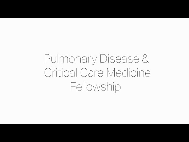 Pulmonary Disease & Critical Care Medicine Fellowship – University of Maryland Medical Center