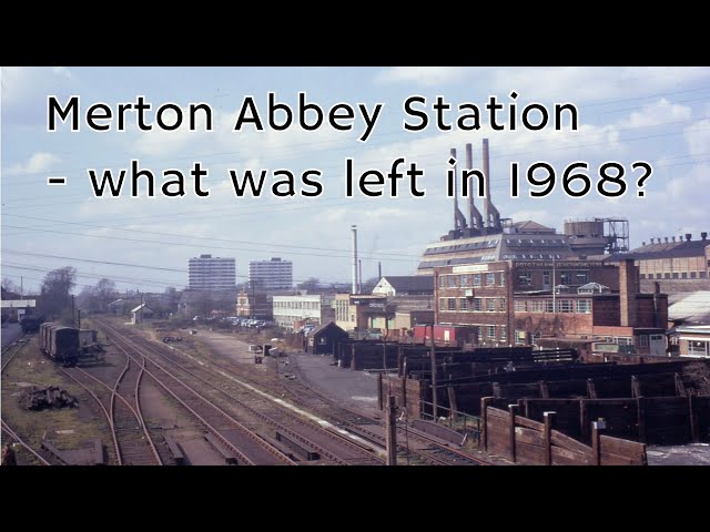 What was left of Merton Abbey Station in 1968?