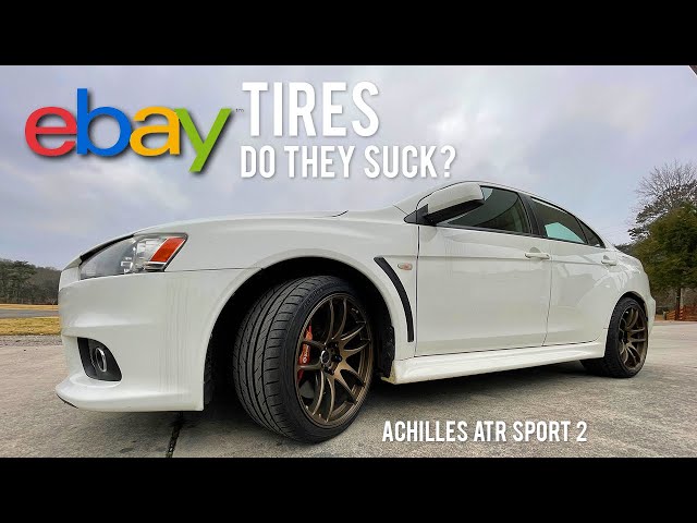 EBAY TIRES FOR MY EVO X! // DO THEY SUCK? Achilles ATR Sport 2