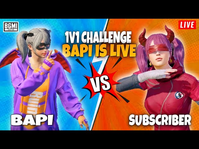 1V1 TDM STREAK MATCH | BAPI IS LiVE | BGMI CUSTOM ROOM LIVE | #tdm1v1live#Bapiislive#tdm#shorts#Bgmi