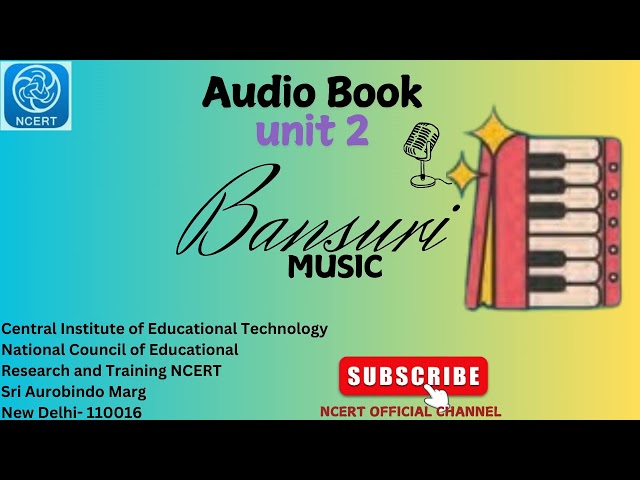 NCERT Audio Book CL 3 | UNIT 2 MUSIC