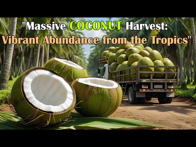 From Coconut Farms to Street Food: How Thailand Harvests Millions of Tons  |Farming Documentary