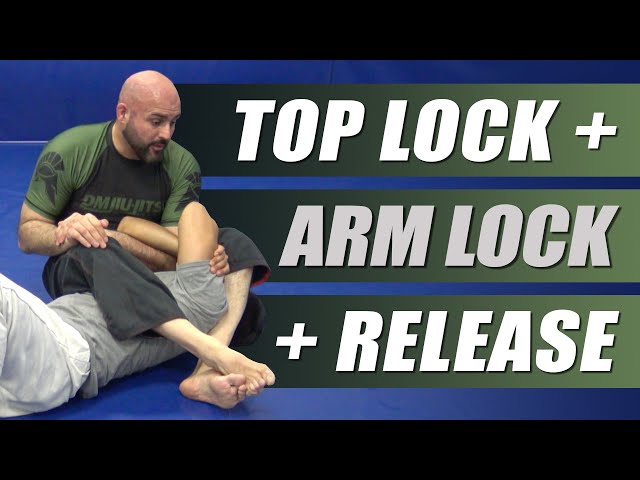 No Gi BJJ - Top Lock to the Arm Lock Submission (Closed Guard)