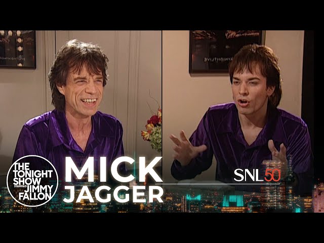 Jimmy Reminisces on the Mick Jagger Mirror SNL Sketch | The Tonight Show Starring Jimmy Fallon