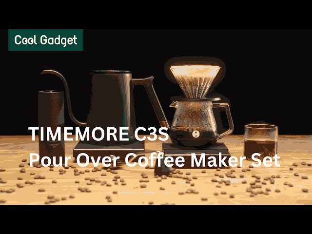 TIMEMORE C3s Pour Over Coffee Maker Set with Coffee Scale&Electric Kettle & Manual Coffee Grinder