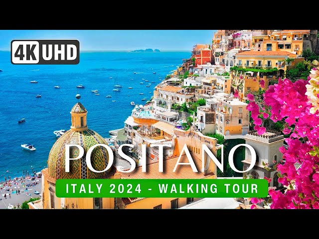 POSITANO Walking Tour 4K ITALY 2024 🇮🇹 🏖️ with CAPTIONS