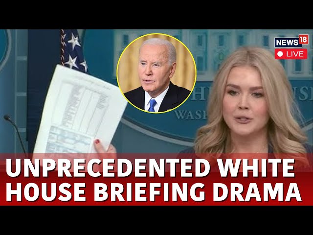 White House Briefing LIVE | Karoline Leavitt Slams The Biden Admin's Financial Policies | N18G