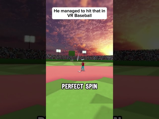 What a hit! #gymclassvr #baseball #basketball #vr #virtualreality #quest3 #metaverse #vrfitness