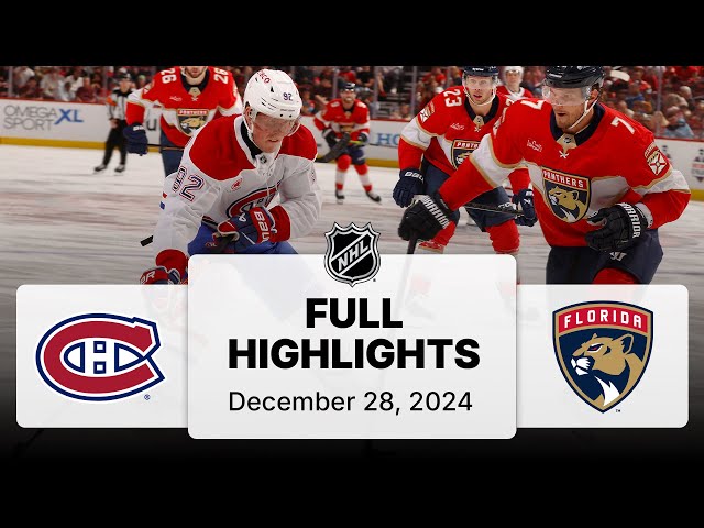 NHL Highlights | Canadiens vs. Panthers | December 28, 2024