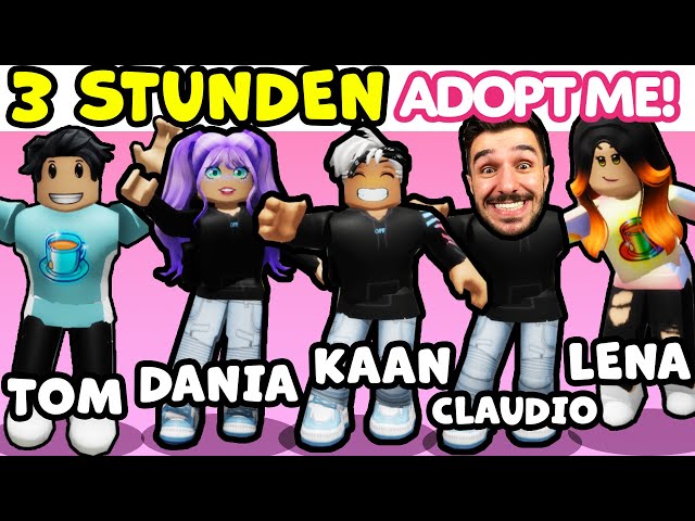 3 STUNDEN NUR ADOPT ME TRADE CHALLENGES mit Kaan, Dania, Claudio, Lena & Tom!