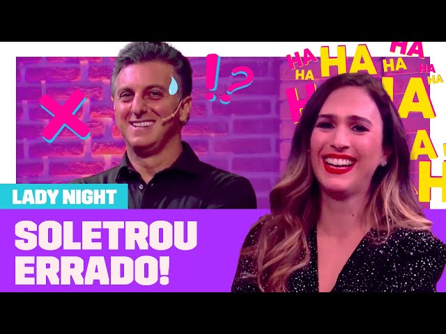 LUCIANO HUCK soletra, ERRA e TATÁ WERNECK não perdoa! | Lady Night | Humor Multishow