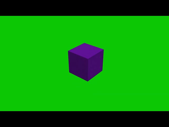 Minecraft Purple Concrete Item Drop Animation Green Screen 4K | Free to use !