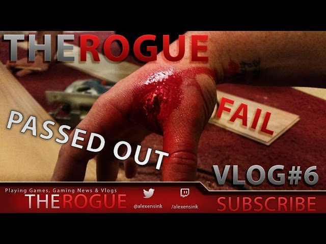 How To Lay Laminate Flooring (Gone Wrong) Accident with a Jigsaw Vlog#6 [The Rogue Plays]