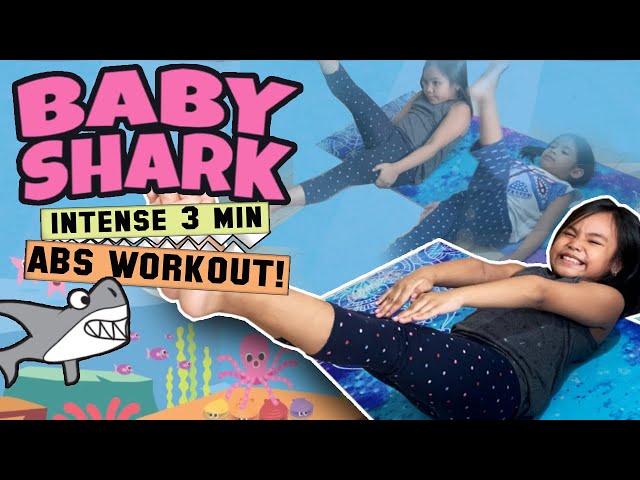 Non- Gymnast Kids tried Baby Shark Abs Challenge !