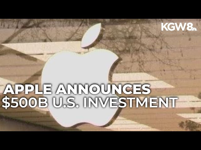 Apple announces $500B U.S. investment, new AI factory in Texas