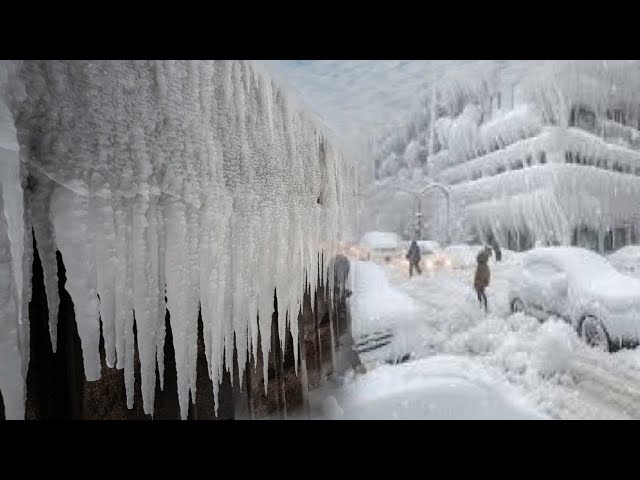 US now: Cold temperature -60 degrees Celsius attacks 60 million people, many people die from cold