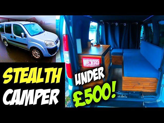 STEALTH CAMPER VAN Build For UNDER £500 - MICRO CAMPER (VANLIFE UK)