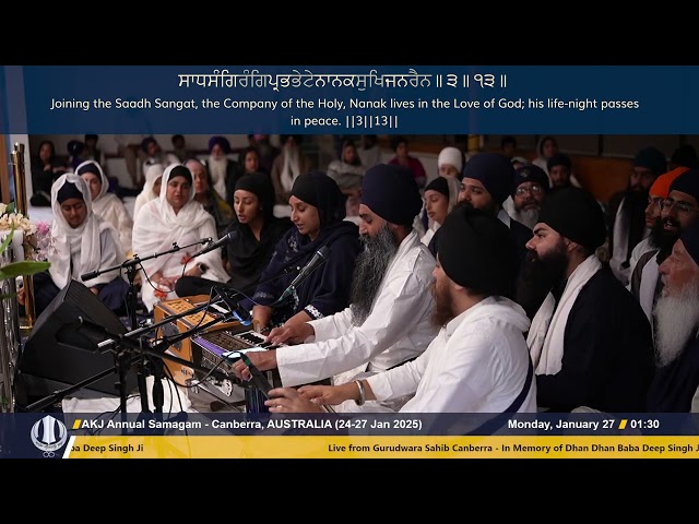 035 Canberra 26Jan2025 Rainsabai Kirtan Bhai Manjit Singh Jee Dayalpuri