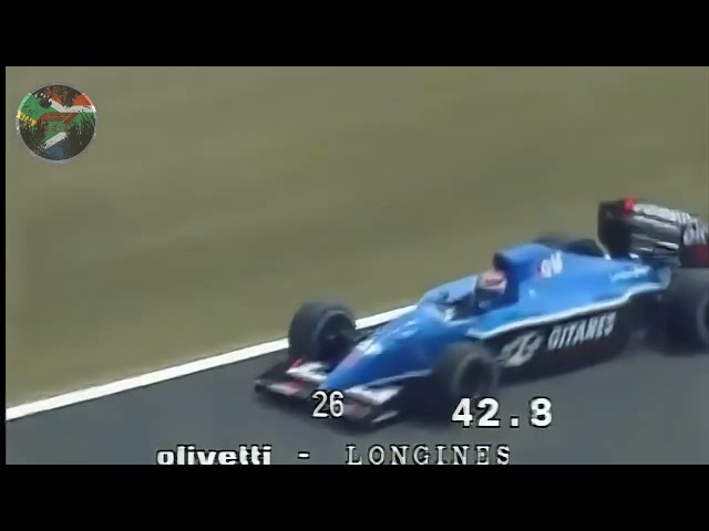 F1 Classic Sounds Érik Comas (Ligier Lamborghini V12) lap in qualifying – France 1991