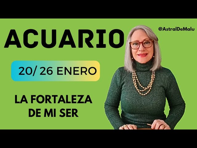 ACUARIO /♒️LA FORTALEZA DE MI SER