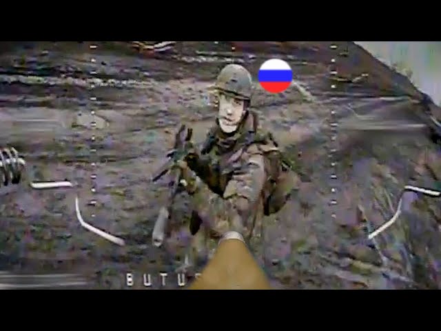 Ukrainian FPV drone swarm brutally take out Russian soldiers one by one still roaming Kursk