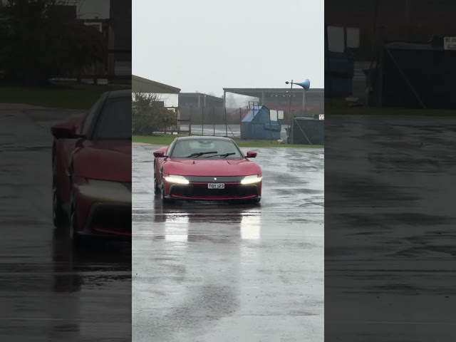 Ferrari 12Cilindri pushing on in the wet! #ferrari #ferrari12cilindri #supercar #supercars